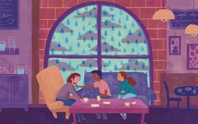 和朋友谈论抑郁症