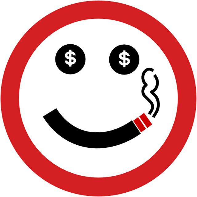 “要么发财，要么死于吸烟”应用的logo