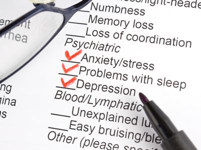 健康历史形式与复选标记