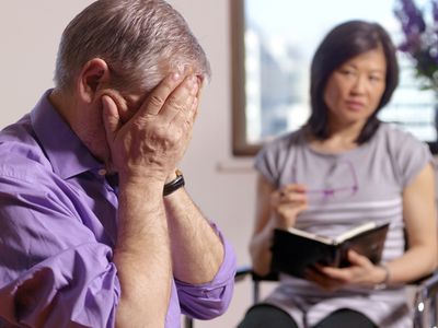 一个病人和他的治疗师。