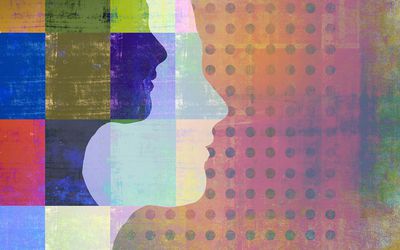 妇女的外形的抽象图象