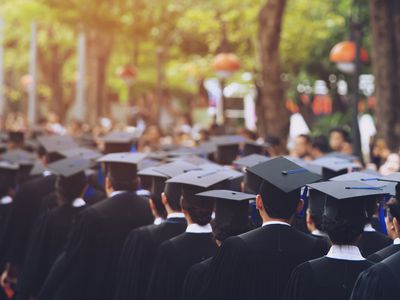 group of students about to graduate