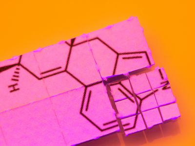 物质的化学结构，碎片碎片。