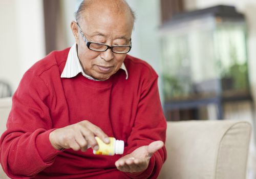 男人服用药物