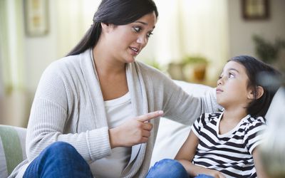 一个孩子受到惩罚