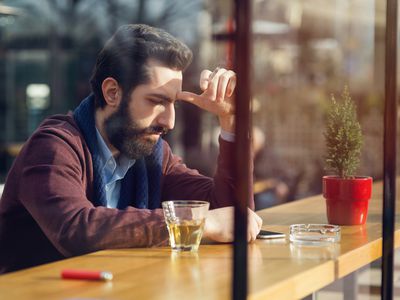 Man sitting at a bar