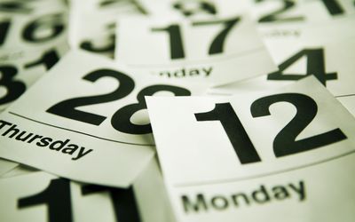 pages torn out of calendar