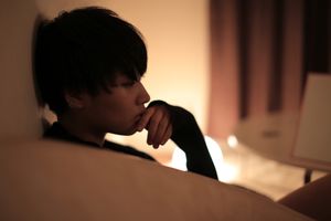 因为吸烟而伤心