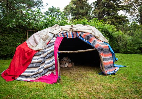 Traditional native sweat lodge