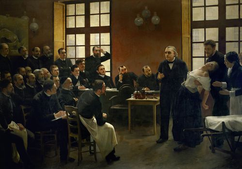 Charcot teaching on hysteria