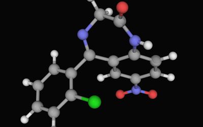 Clonazepam药物分子