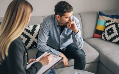 Man in therapy