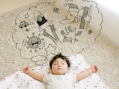 小睡时做婴儿梦。