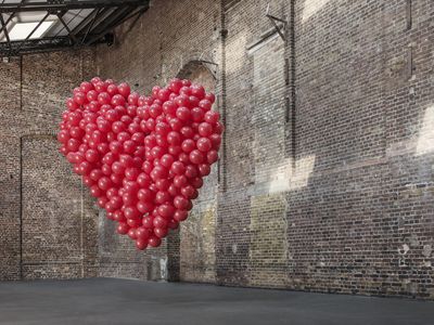 气球做成的心脏