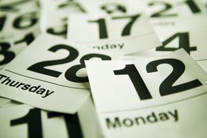 pages torn out of calendar