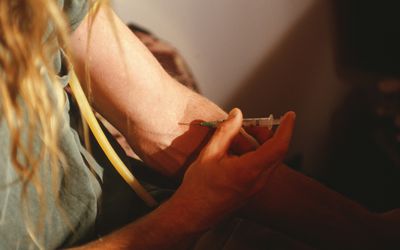 海洛因用户注射手臂