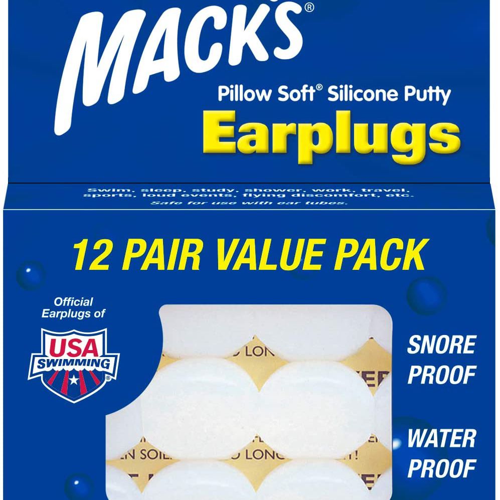 Mack的枕头软硅胶耳塞12对