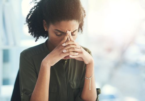 Stressed woman