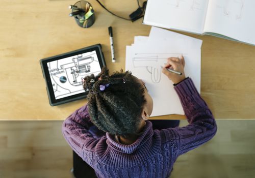 Child using clustering to memorize information