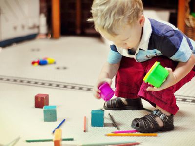 Toddler playing