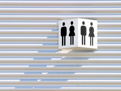 公共厕所的迹象