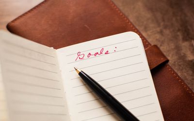 目标写在笔记本