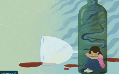 一个女人坐在空酒瓶里，神情沮丧