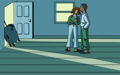 看着你妹妹搬出去可能会感到难过。